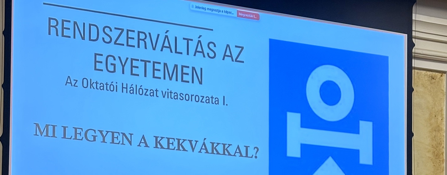 Rendszerváltás a felsőoktatásban ‒ mi legyen a kekvákkal? (vitasorozat, 1. rész)
